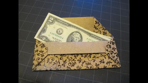 fold paper into money holder.